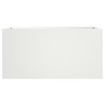 vidaXL Jardinière blanc 62x30x29 cm acier laminé à froid