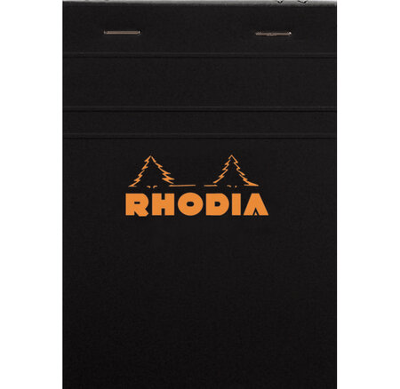 Bloc BLACK N°13 10,5x14,8cm 80F agrafées 80g Q.5x5 RHODIA