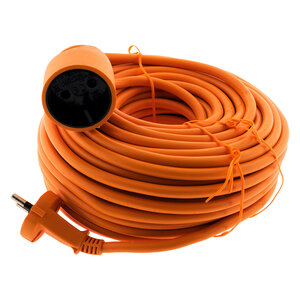 Prolongateur 16A HO5VV-F 2x 1 5 2P sans terre Orange 25m - Zenitech