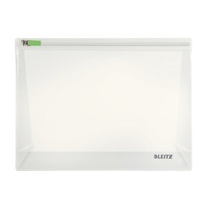 Sachet de 2 pochettes enveloppe à zip Traveller PVC 2/10e format M Transparent LEITZ