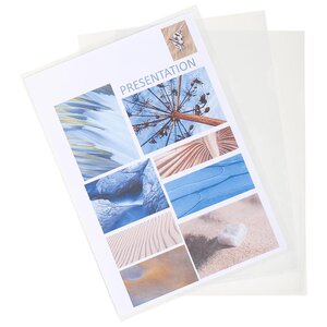 Etui carton de 100 pochettes coin Stop doc polypropylène lisse 11x100e A4 EXACOMPTA