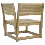 vidaXL Canapé d'angle de jardin a73x73x78 cm bois de pin imprégné