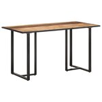 vidaXL Table de salle à manger 140 cm Bois de manguier brut