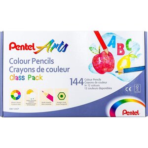 Boite de 144 Crayons de couleur Pentel Arts PENTEL