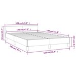vidaXL Cadre de lit avec tête de lit rose 120x190 cm velours