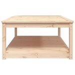 vidaXL Table de jardin 121x82 5x45 cm bois massif de pin