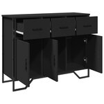 vidaXL Buffet noir 97x32 5x74 5 cm bois d’ingénierie