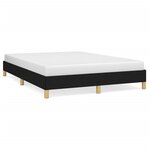 vidaXL Cadre de lit sans matelas noir 140x200 cm tissu