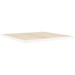 vidaXL Cadre de lit blanc 200x200 cm bois de pin massif