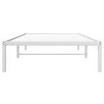 vidaXL Cadre de lit métal blanc 100x190 cm