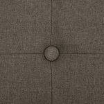 vidaXL Banc de rangement pliable Marron Faux lin