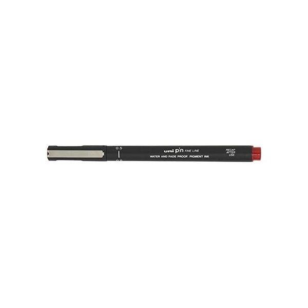 Feutre technique pin 05200 b  rouge uni-ball