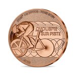 Jeux olympique de paris 2024 monnaie de 1/4€ - sports cyclisme sur piste