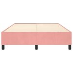 vidaXL Cadre de lit Rose 140x190 cm Velours