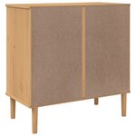 vidaXL Buffet SENJA aspect rotin marron 80x40x80 cm bois massif de pin