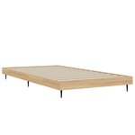 vidaXL Cadre de lit chêne sonoma 100x200 cm bois d'ingénierie
