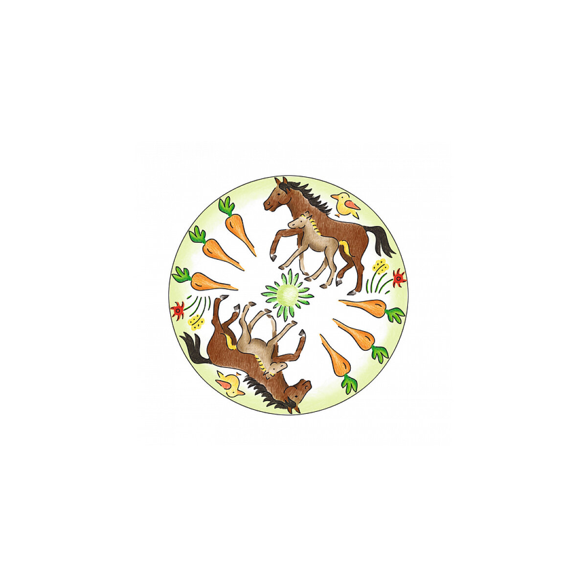La reine des neiges 2 mandala - format midi - ravensburger - loisirs  créatifs - dessins enfants au pochoir - des 6 ans - La Poste