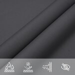 vidaXL Voile de parasol tissu oxford rectangulaire 2 5x3 m anthracite