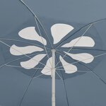 vidaXL Parasol de plage Bleu 300 cm