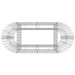 vidaXL Lit surélevé à gabion Fer galvanisé 120x50x100 cm