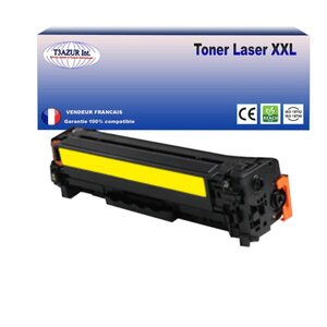 T3AZUR - Toner compatible avec Canon 045H pour Canon MF-641Cw  MF-643Cdw  MF-645Cx Jaune- 2 500p