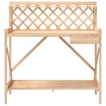 vidaXL Banc de rempotage avec treillis bois massif de sapin