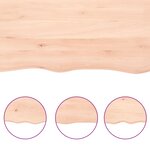 vidaXL Étagère murale 160x50x(2-4) cm bois de chêne massif non traité