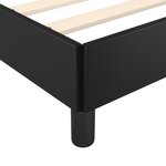 vidaXL Cadre de lit avec tête de lit Noir 200x200 cm Similicuir