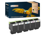 Qualitoner x5 toners 70c2xk0 (x2) + 70c2xc0 + 70c2xm0 + (noir x2 + cyan + magenta + jaune) compatible pour lexmark