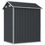 vidaXL Abri de jardin anthracite 192x152 5x237 cm acier galvanisé