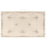 vidaXL Coussins de plancher de palette 5 Pièces Beige Coton