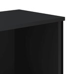 vidaXL Bibliothèque noir 50x31x106 cm bois d'ingénierie