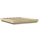 vidaXL Cadre de lit chêne sonoma 160x200 cm bois d'ingénierie
