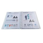 Protège-documents À Anneaux Et Pochettes Détachables Kreacover® 60 Vues - A4 - Blanc - X 4 - Exacompta