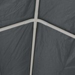 vidaXL Tente de réception PE 6 x 12 m Gris