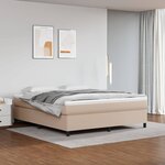 vidaXL Cadre de lit Cappuccino 160x200 cm Similicuir