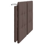 vidaXL Coussin de tête de lit marron 160 cm similicuir
