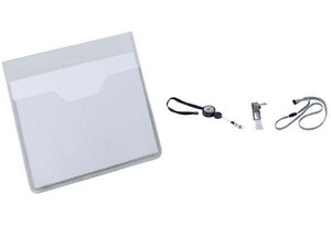 badge ouvert en haut sans clip DURABLE