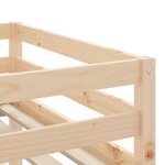 vidaXL Lit mezzanine enfants et tunnel blanc/noir 90x200 cm pin massif