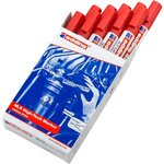 Marqueur NLS High-tech 8030 Inoxydable Rouge Pointe Ronde 1 5-3 mm x 10 EDDING