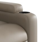 vidaXL Fauteuil inclinable électrique Cappuccino Similicuir