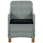 vidaXL Ensemble à manger d'extérieur et coussins 7 Pièces résine tressée