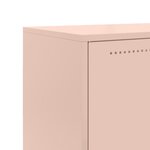 vidaXL Buffet haut rose 68 5x38 5x123 5 cm acier