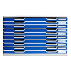 Module De Classement Modulo Office 10 Tiroirs A3 - Bleu - Exacompta