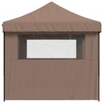 vidaXL Tente de réception pliable escamotable avec 3 parois latérales