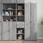 vidaXL Buffet haut sonoma gris 40x42 5x185 cm bois d'ingénierie