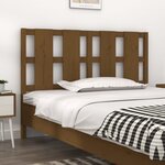 vidaXL Tête de lit Marron miel 145 5x4x100 cm Bois massif de pin