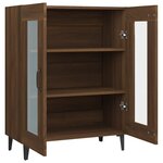 vidaXL Buffet chêne marron 69 5x34x90 cm bois d'ingénierie
