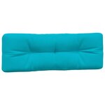 vidaXL Coussins de palette lot de 3 turquoise tissu