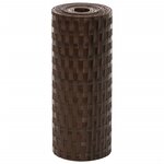 vidaXL Paravents de balcon 10Pièces marron et noir 255x19cm résine tressé